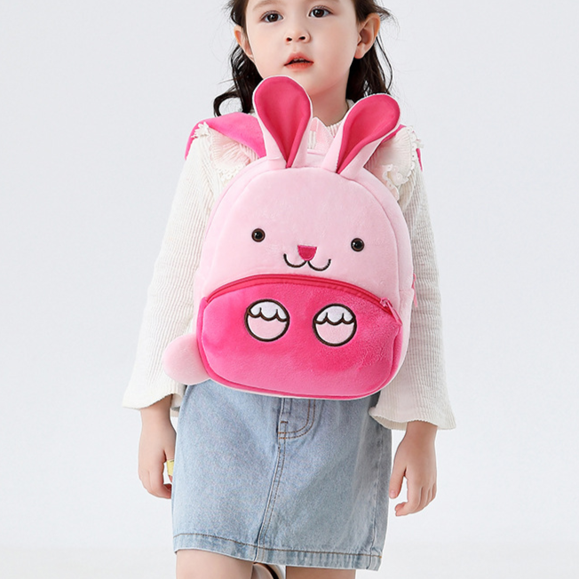 Cartoon Animal Plush Backpack for Kids