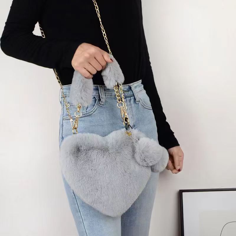 Plush Heart Bag
