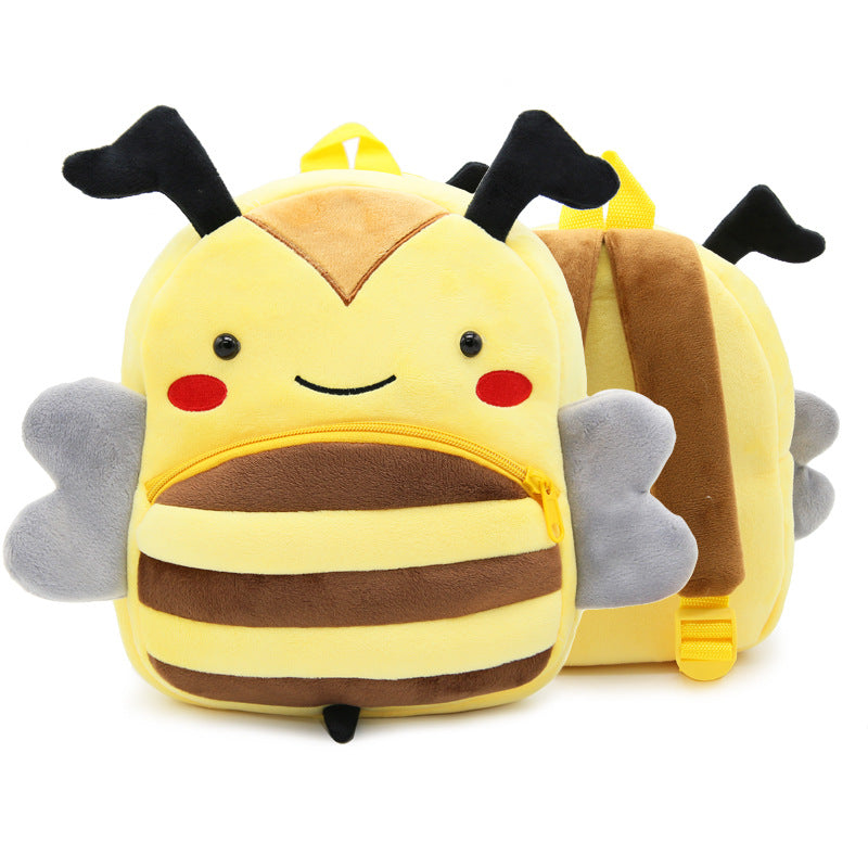 Mochila de peluche de animales de dibujos animados para niños