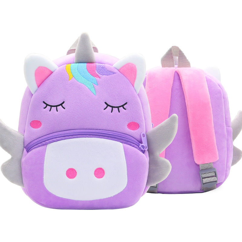 Cartoon Animal Plush Backpack for Kids