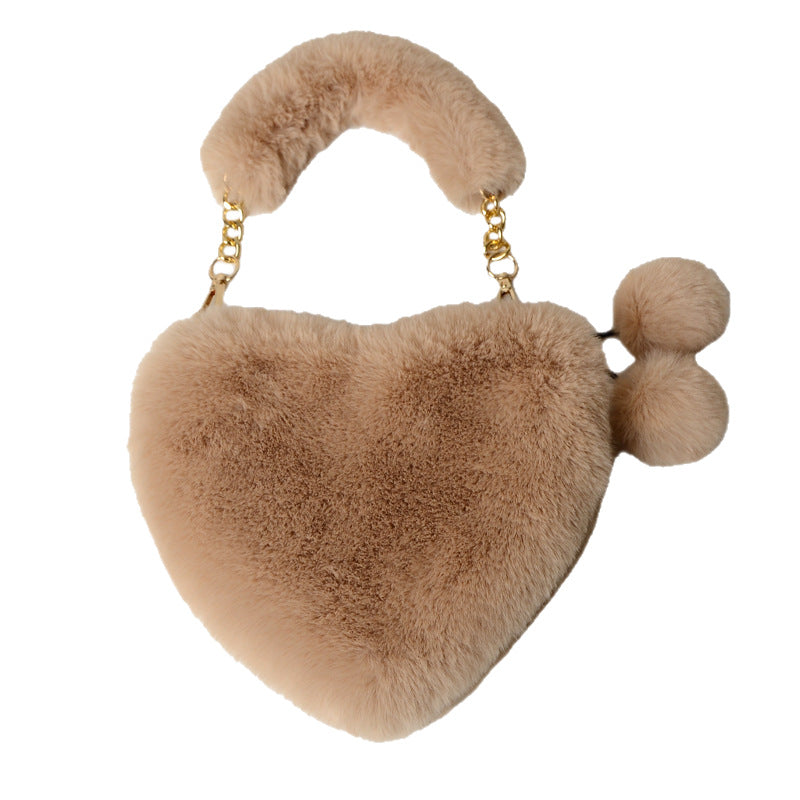 Plush Heart Bag