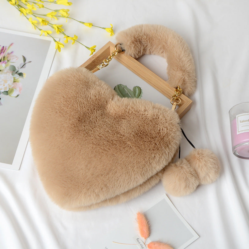 Plush Heart Bag