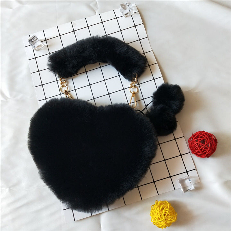 Plush Heart Bag