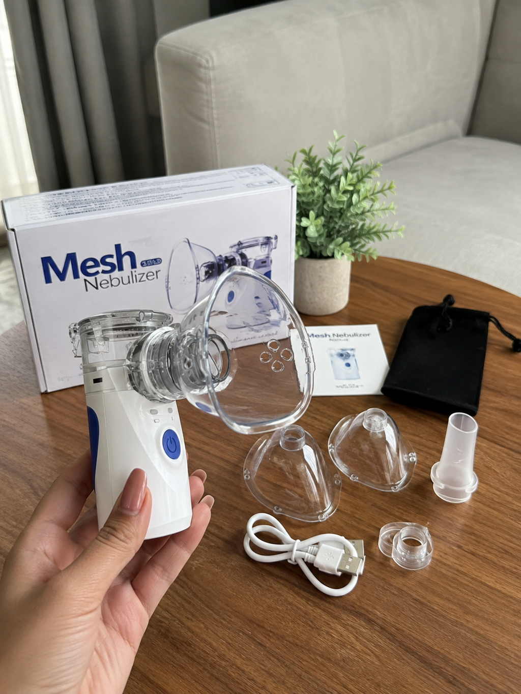 AeroPure™ | Nebulizador Mesh Portátil Recargable