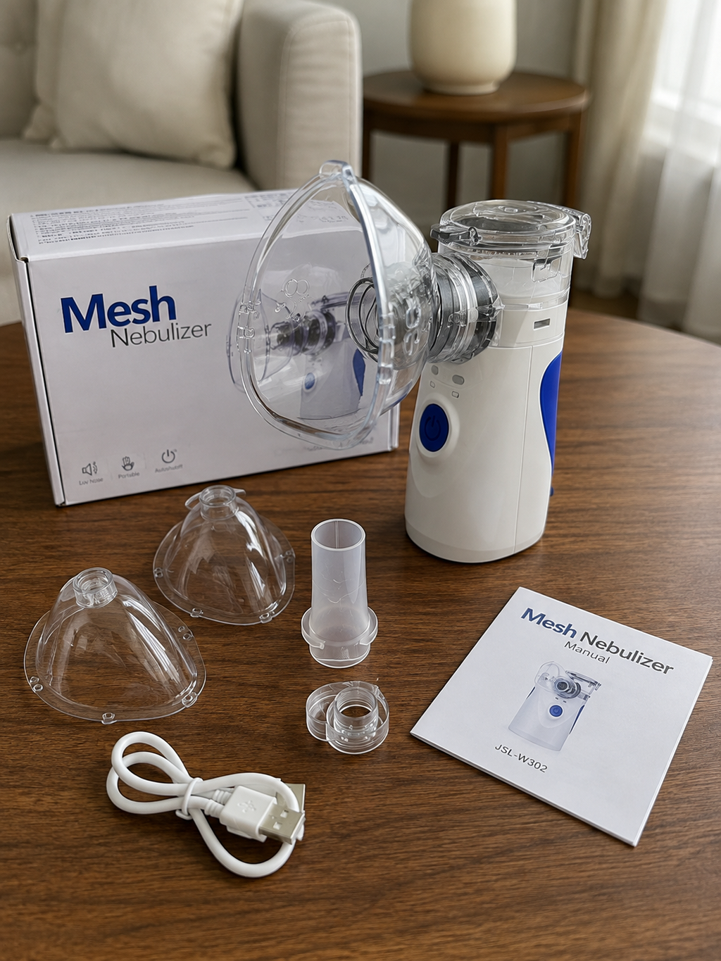AeroPure™ | Nebulizador Mesh Portátil Recargable