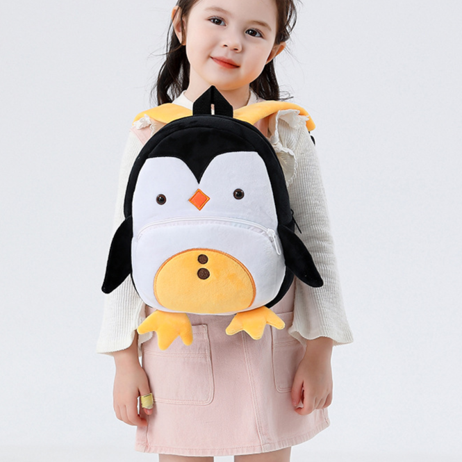 Mochila de peluche de animales de dibujos animados para niños