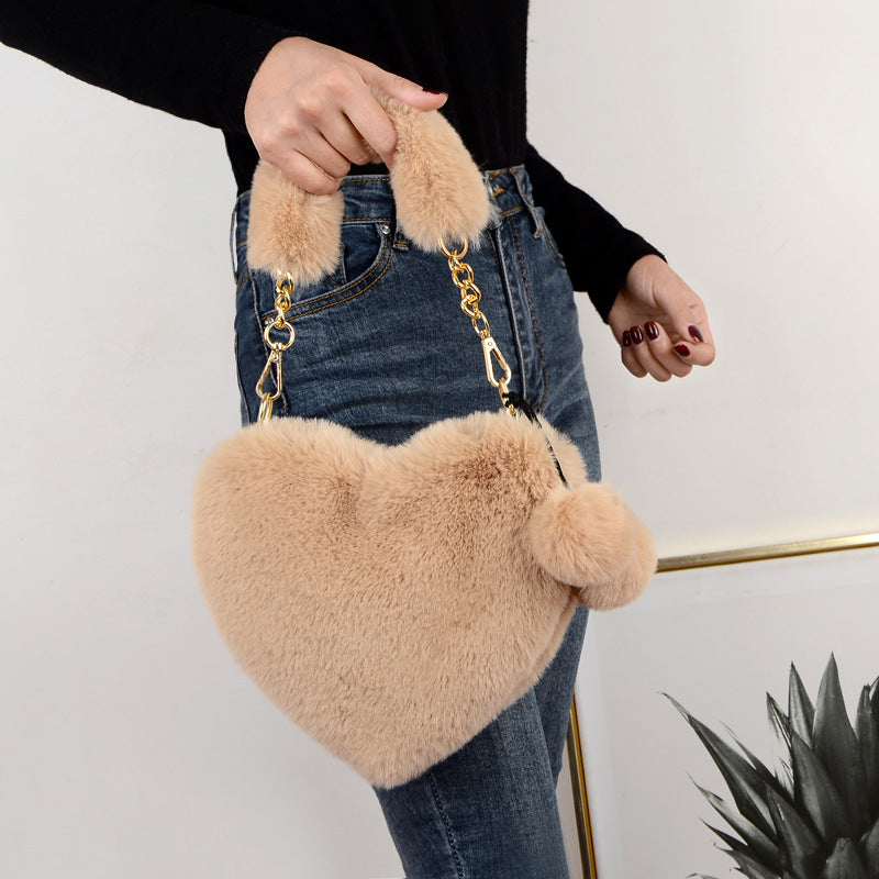 Plush Heart Bag