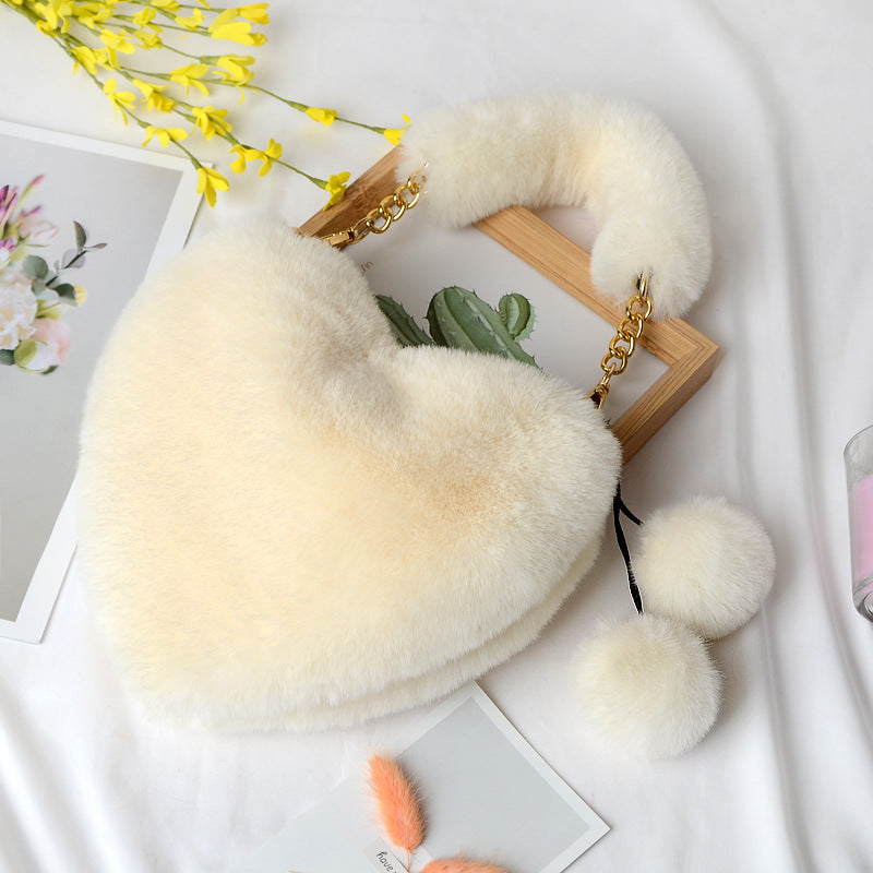 Plush Heart Bag
