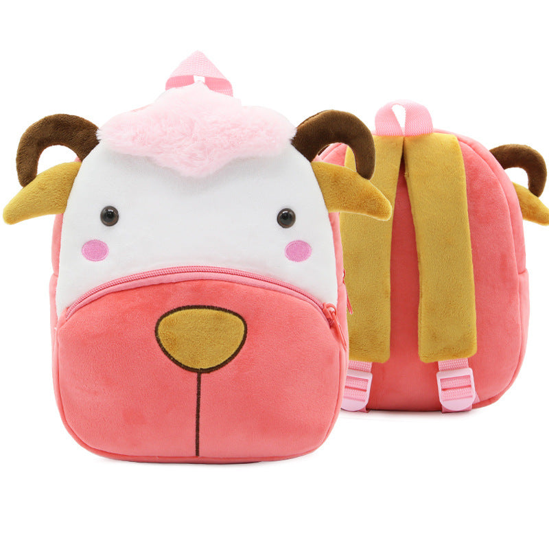 Cartoon Animal Plush Backpack for Kids