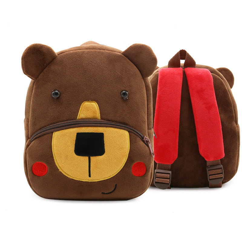 Cartoon Animal Plush Backpack for Kids