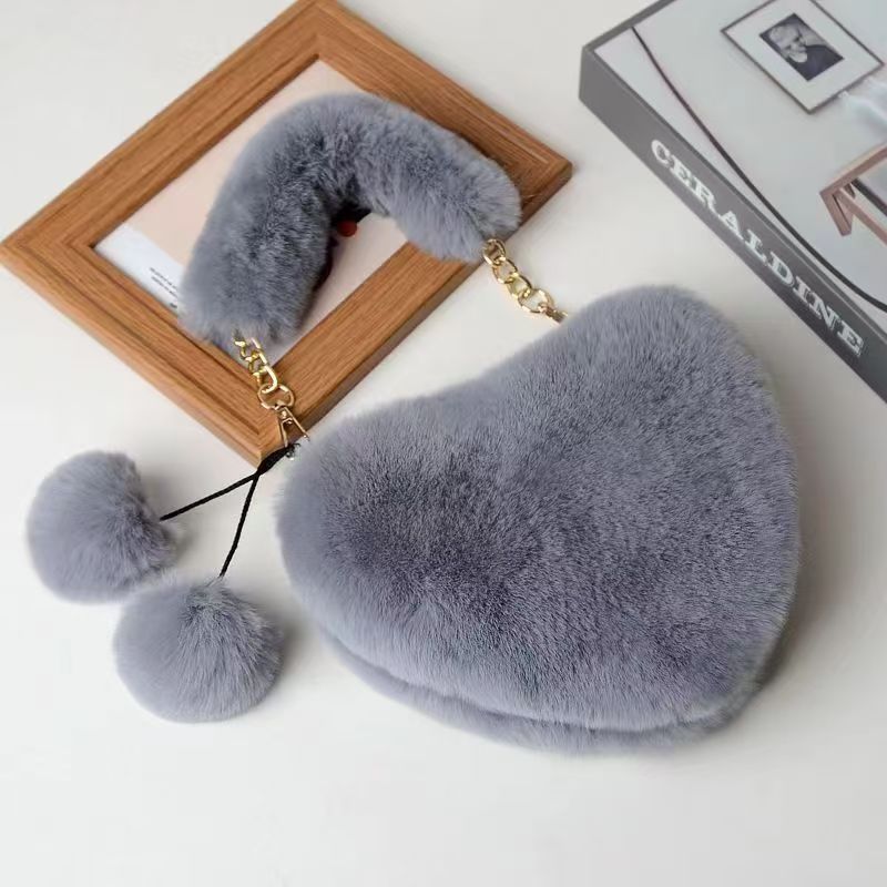 Plush Heart Bag
