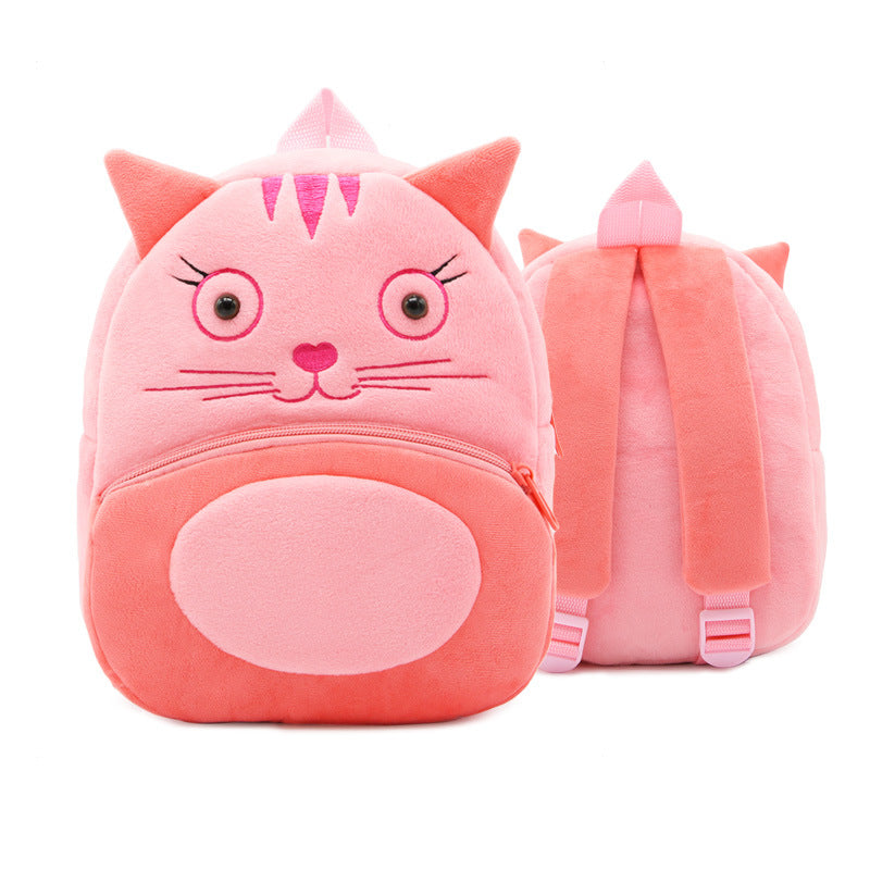 Cartoon Animal Plush Backpack for Kids