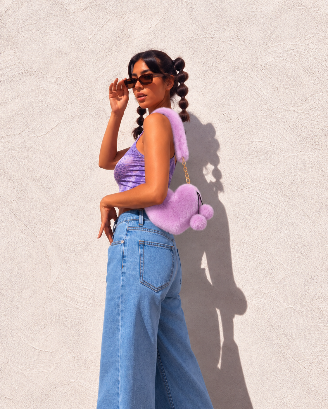 Plush Heart Bag
