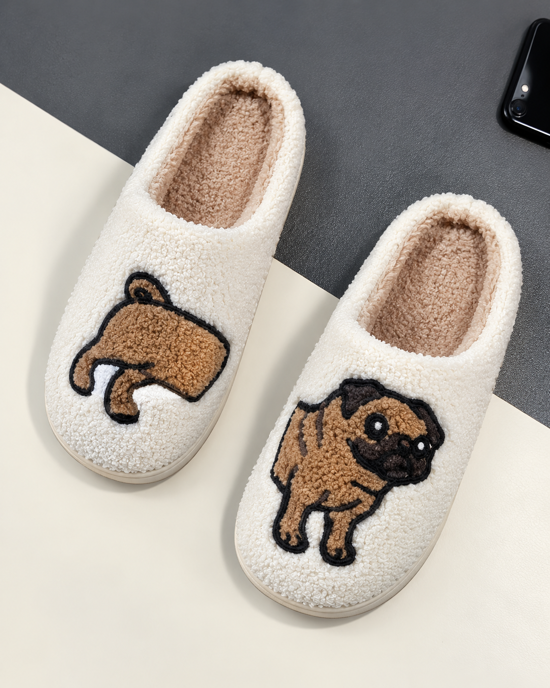 Your feet deserve this 🐾 Cotton slippers with a design, Perfect for cold weather