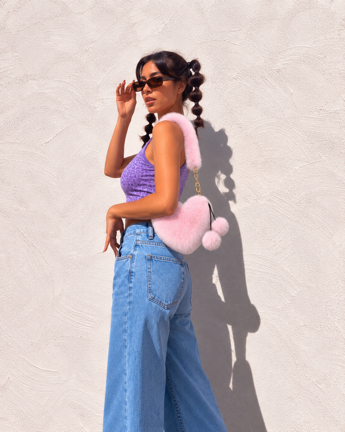 Plush Heart Bag
