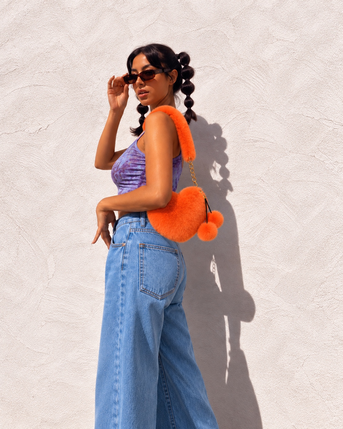 Plush Heart Bag