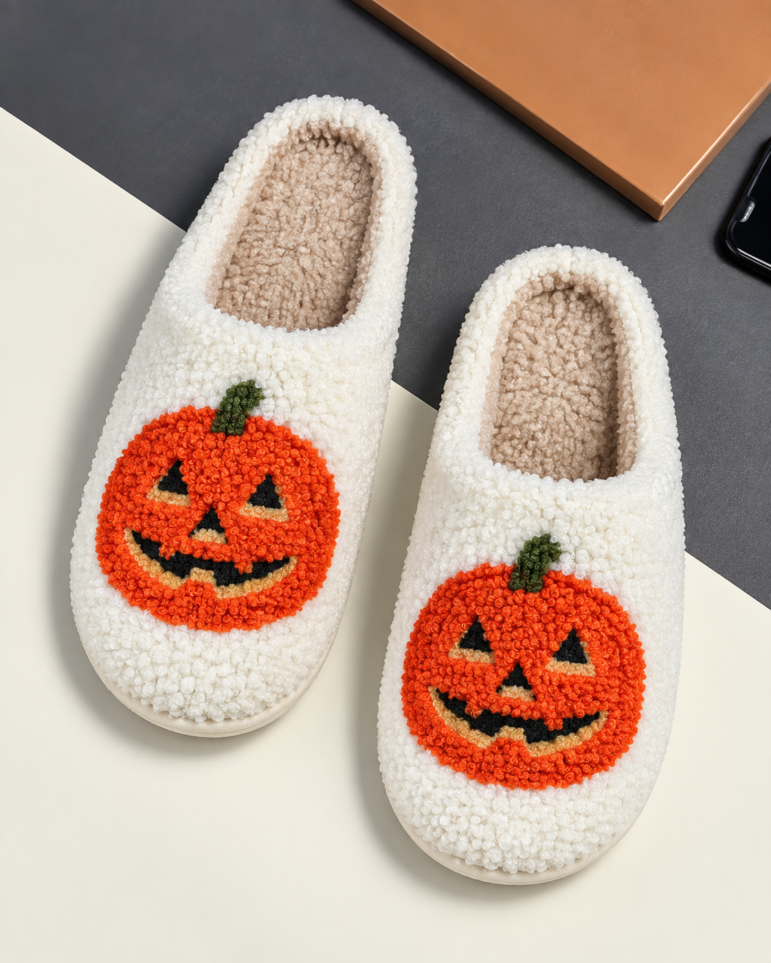 Your feet deserve this 🐾 Cotton slippers with a design, Perfect for cold weather