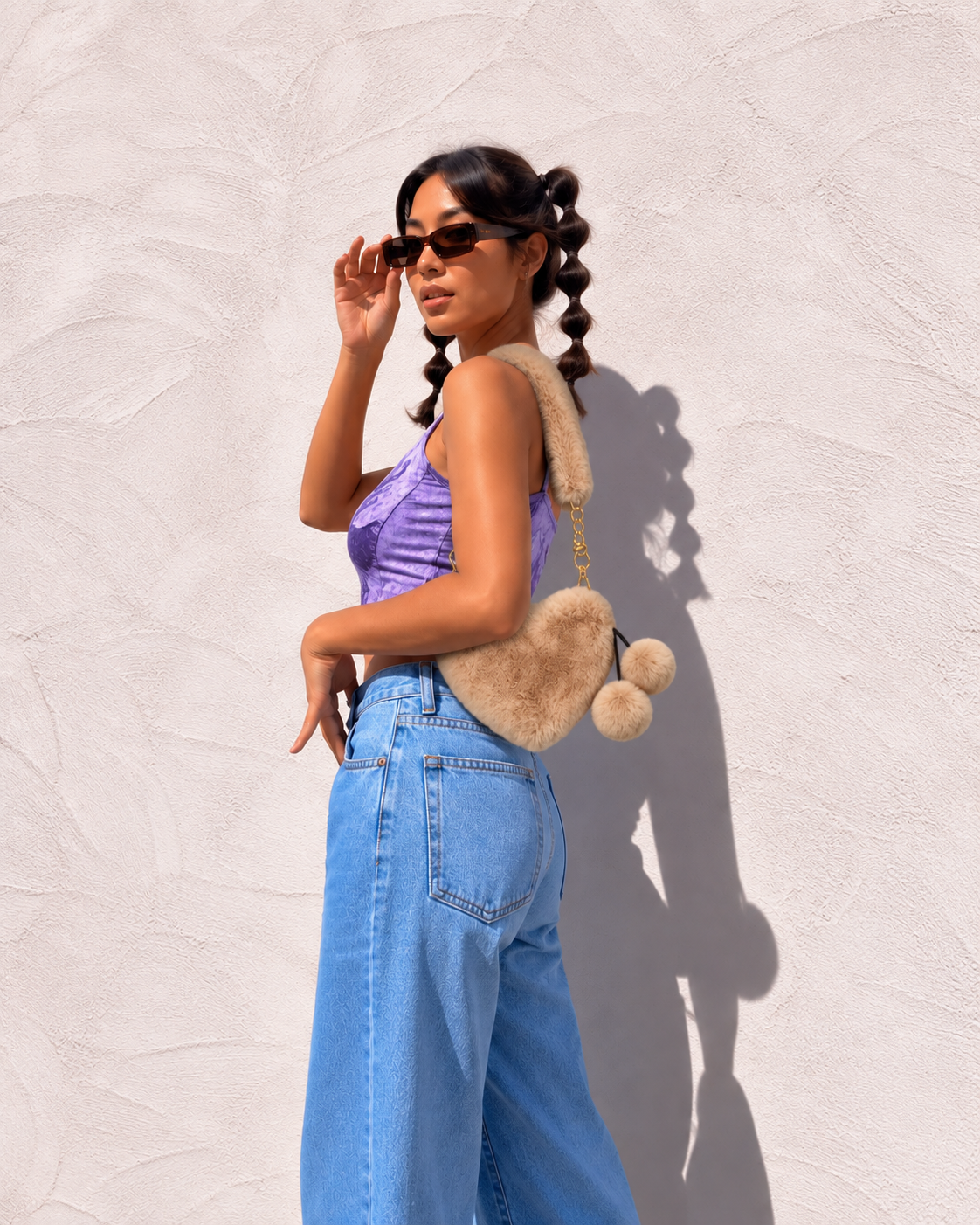 Plush Heart Bag