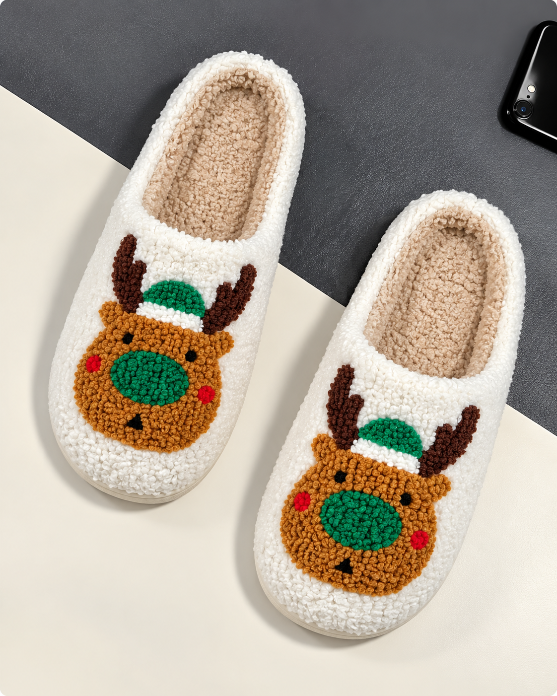 Your feet deserve this 🐾 Cotton slippers with a design, Perfect for cold weather