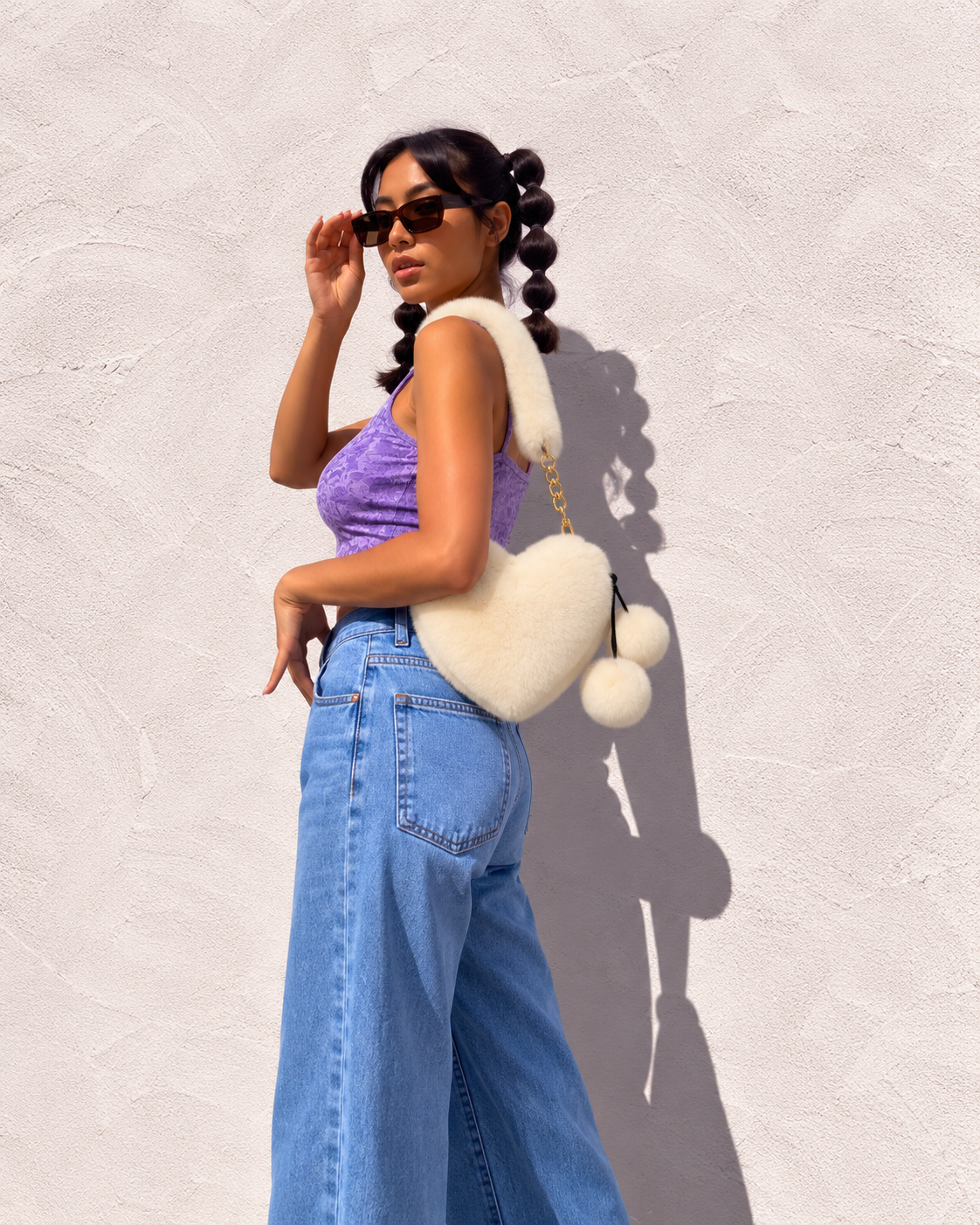 Plush Heart Bag