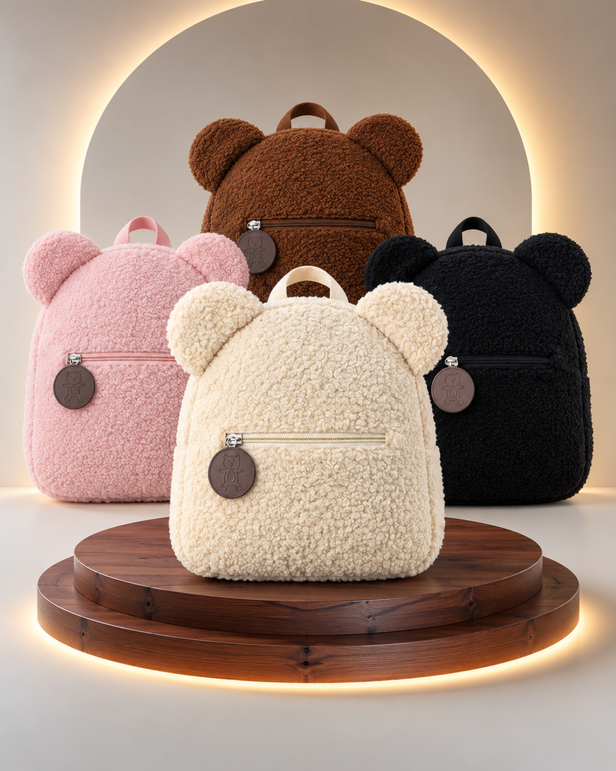 Teddy Bear Plush Backpack - Cute, comfortable, and with space for everything