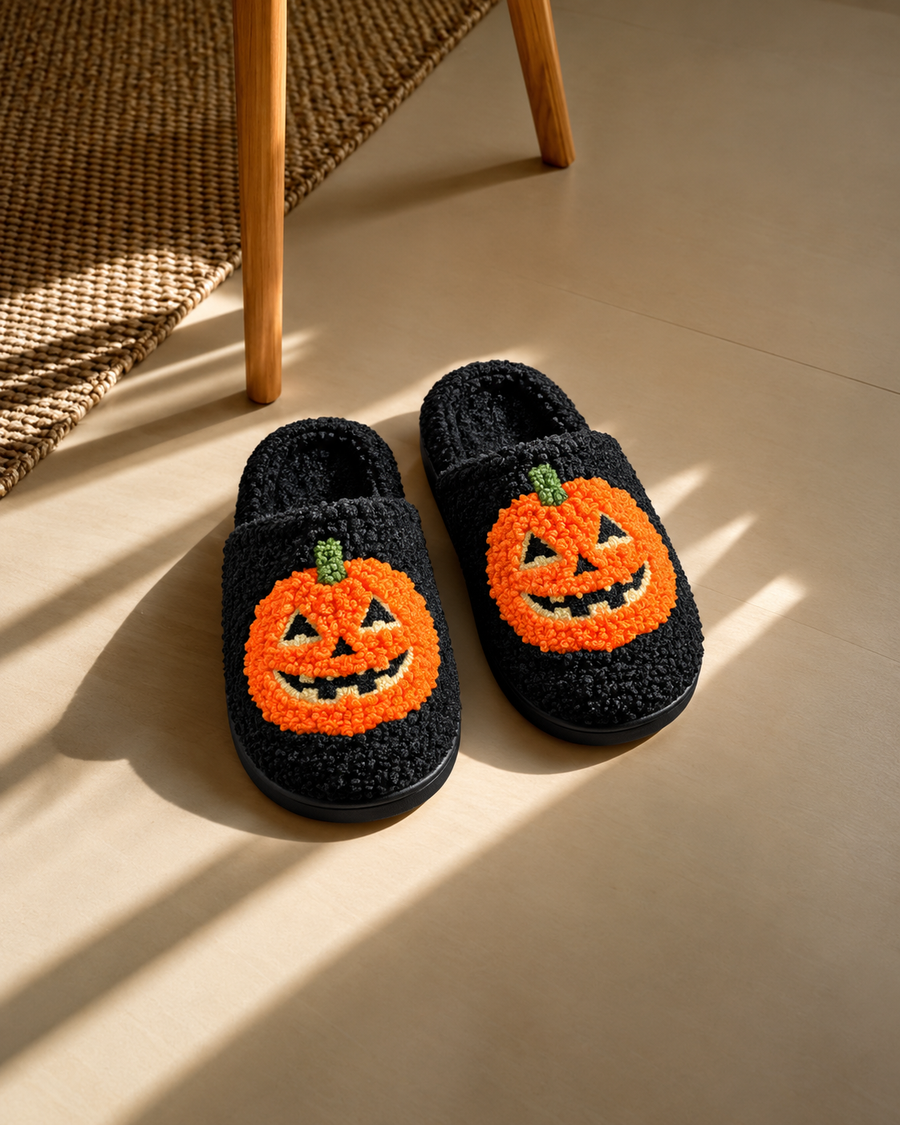 Your feet deserve this 🐾 Cotton slippers with a design, Perfect for cold weather