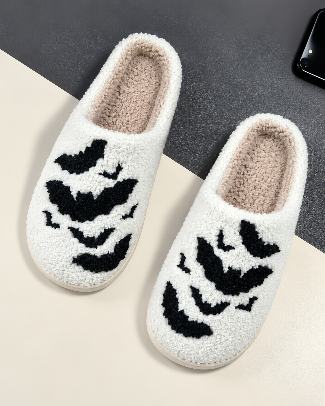 Your feet deserve this 🐾 Cotton slippers with a design, Perfect for cold weather