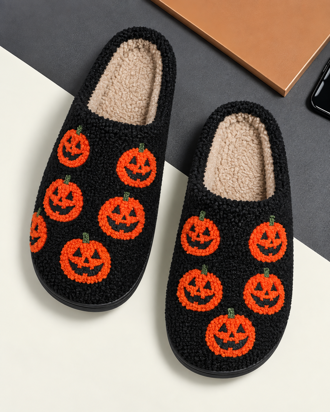 Your feet deserve this 🐾 Cotton slippers with a design, Perfect for cold weather