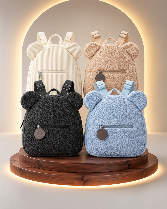 Teddy Bear Plush Backpack - Cute, comfortable, and with space for everything