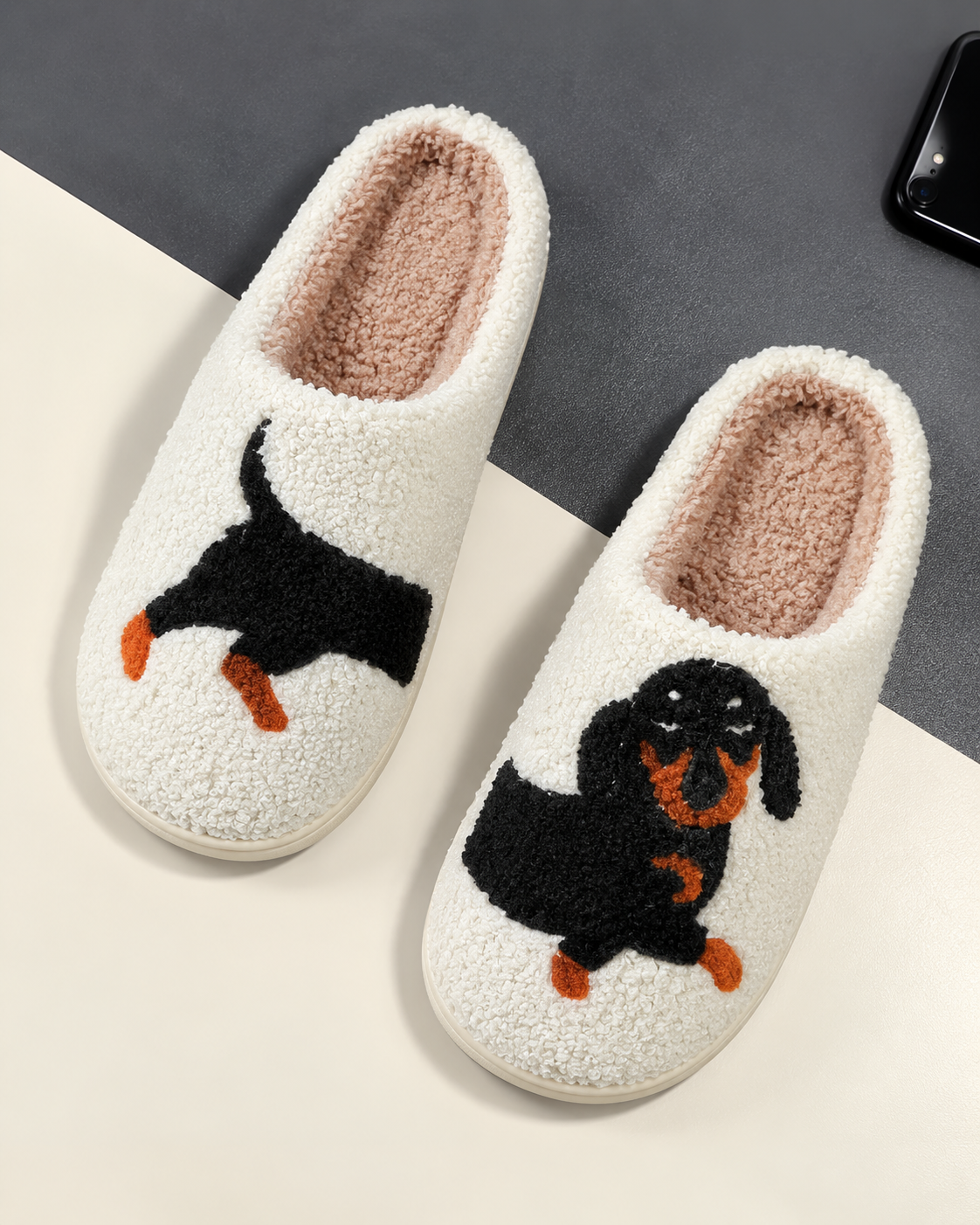 Your feet deserve this 🐾 Cotton slippers with a design, Perfect for cold weather