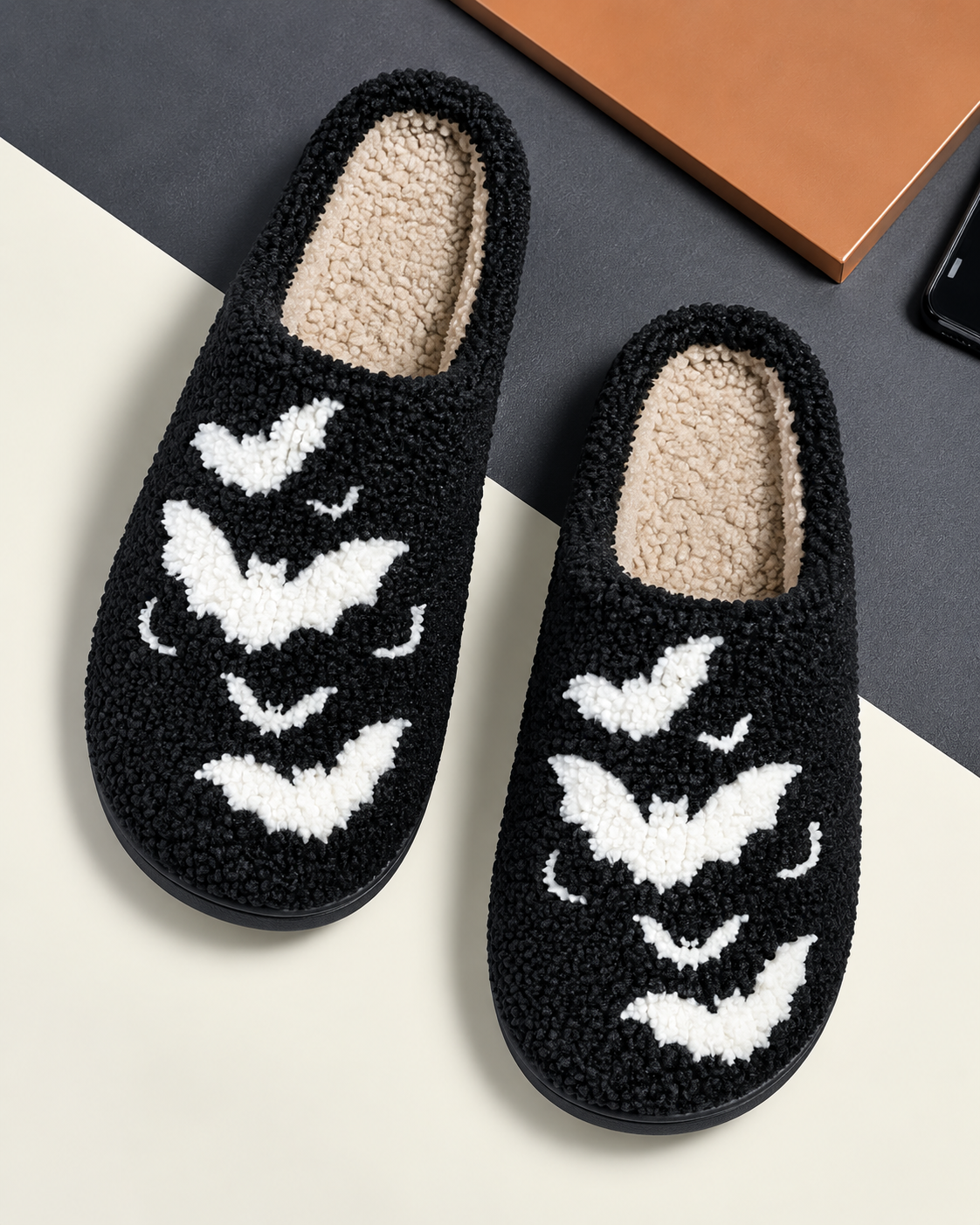 Your feet deserve this 🐾 Cotton slippers with a design, Perfect for cold weather