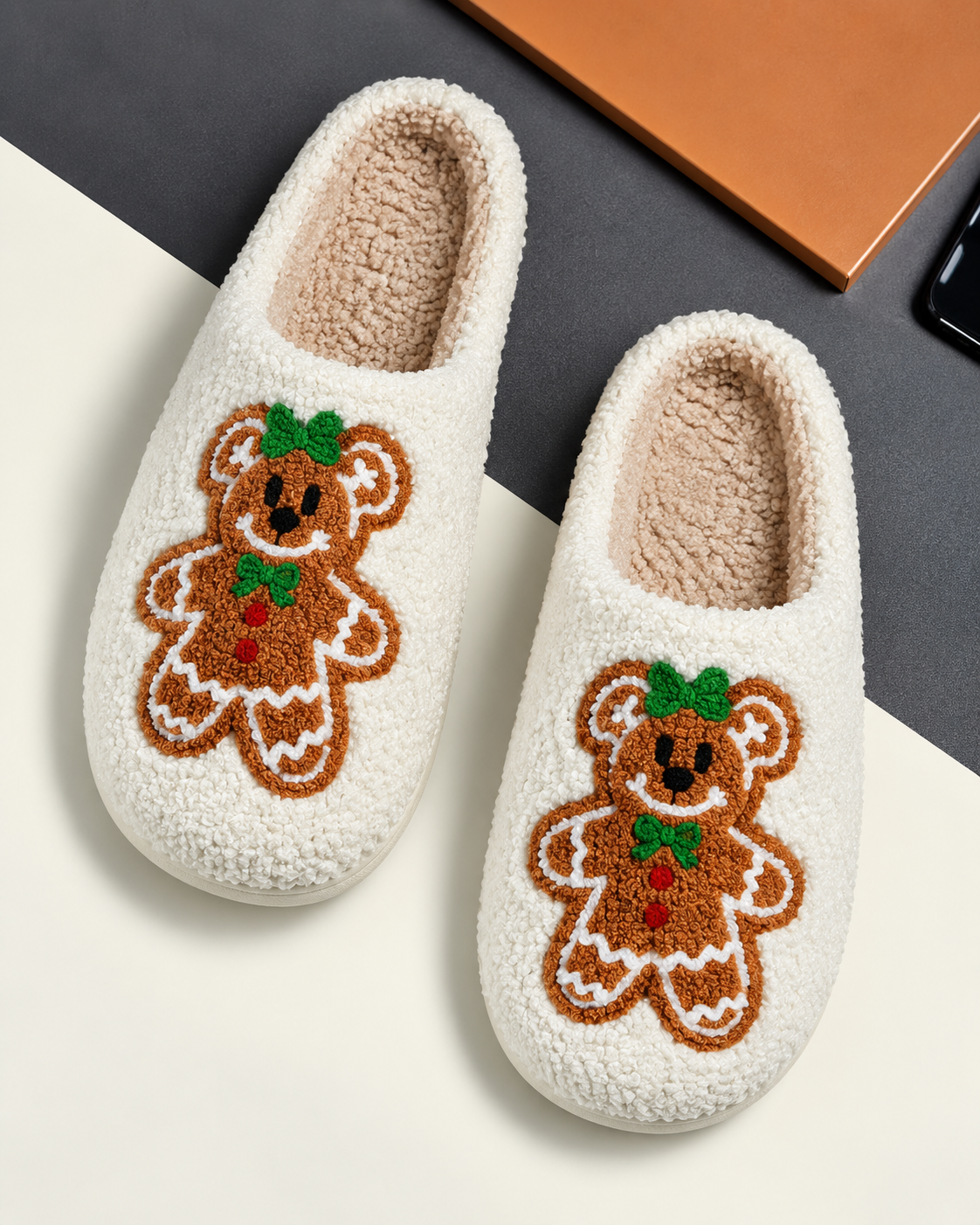 Your feet deserve this 🐾 Cotton slippers with a design, Perfect for cold weather